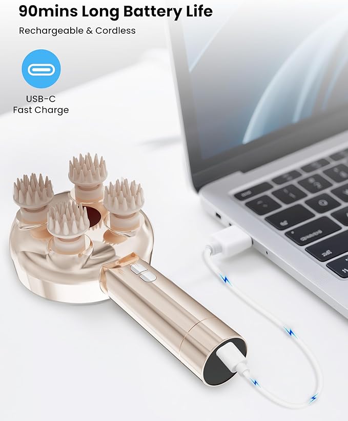 COMFIER Handheld Scalp Massager Hair Growth, Cordless Hair Head Massager - Image 8