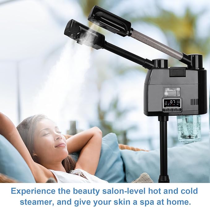 FLOLXNB Professional Facial Steamer, 2 in 1 Facial Steamer, Esthetician Steamer - Image 7