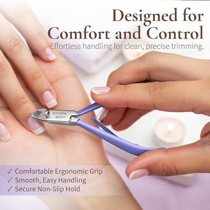 Professional Cuticle Cutter & Pusher Trimmer Manicure Tools - Image 7