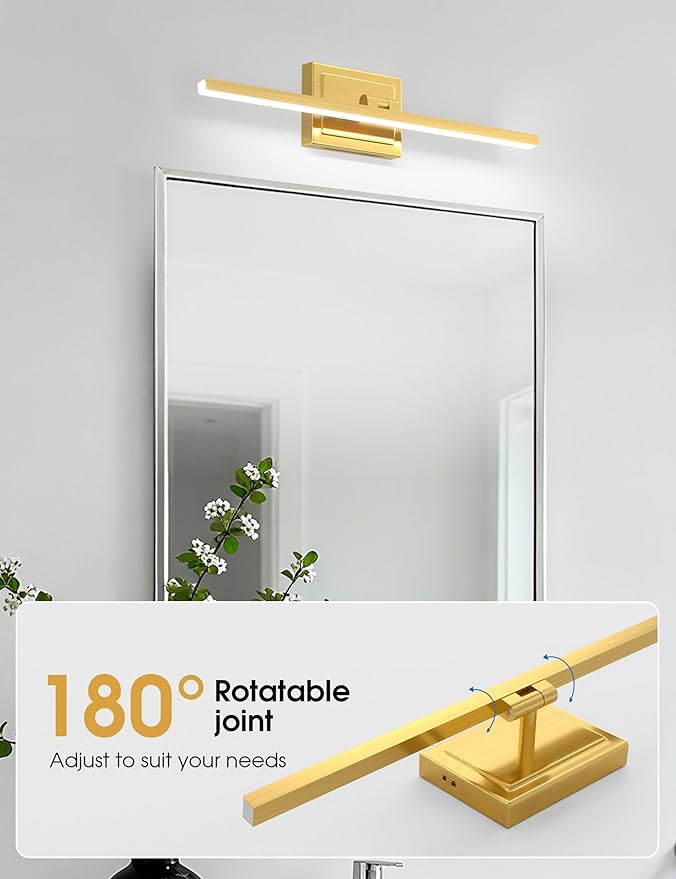 VOLISUN Bathroom Vanity Light 24 inch, 14W Dimmable 5CCT Led Bathroom Light - Image 4