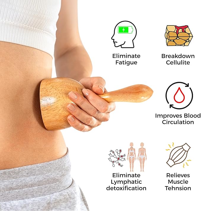 4PCS Wood Therapy Massage Tools Set - Image 3