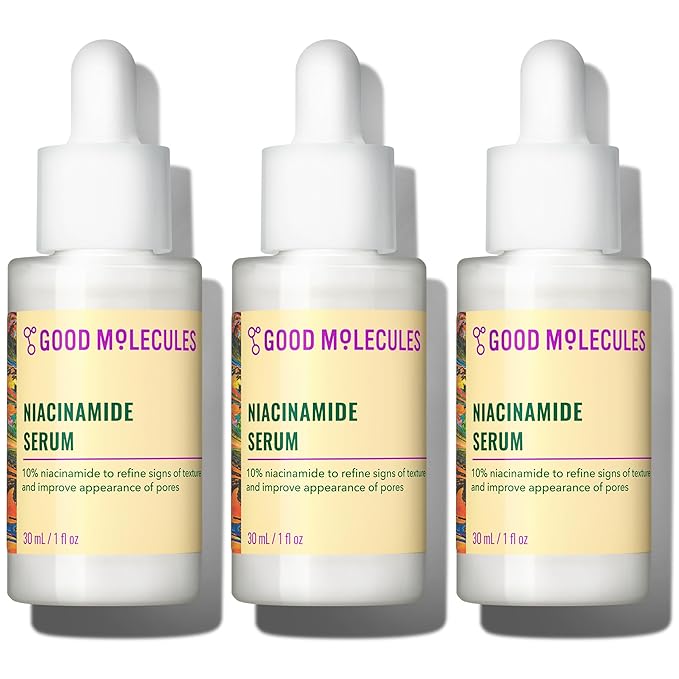 Good Molecules Niacinamide Serum Pack 3 – 30 ml Each | 10% Niacinamide Serum to by GoodMolecules