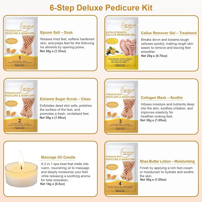 Deluxe 6 Step Pedicure Kit - Image 2
