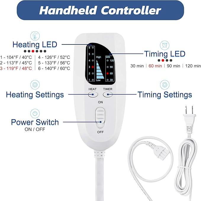 33"X17" Electric Heating pad - Image 4