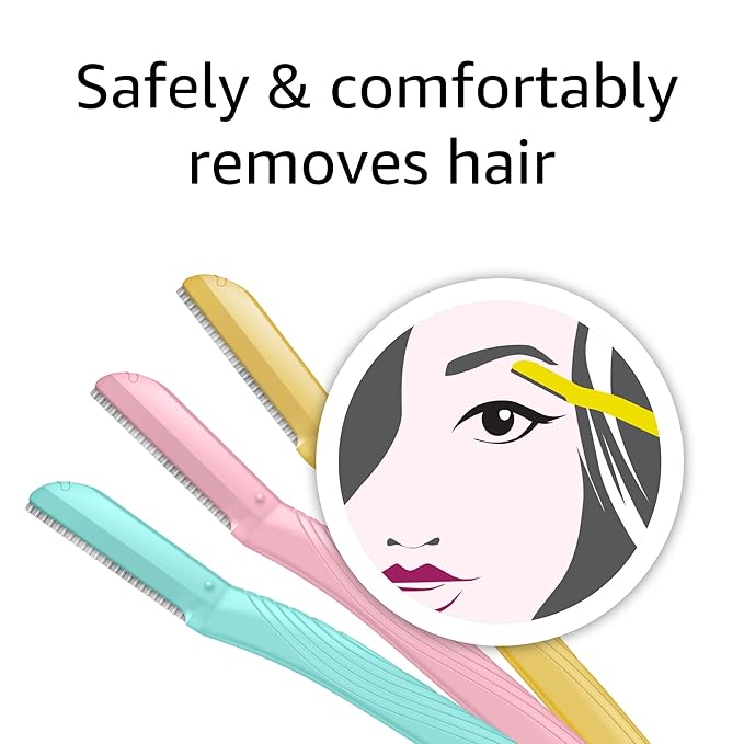 Amazon Basics Women's Dermaplaning Tool, Peach Fuzz Remover, Facial Hair Removal - Image 5