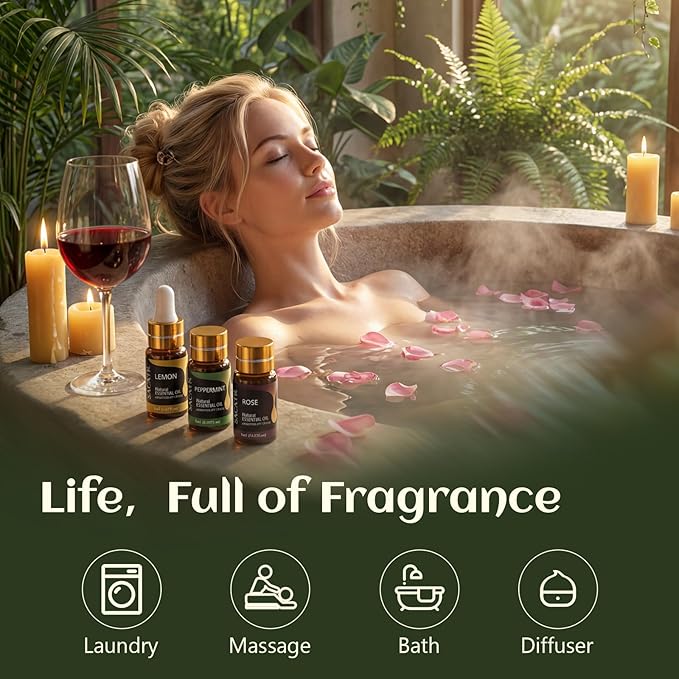 SACATR 25 Pcs Natural Essential Oil Sets, Essential Oils - Image 5