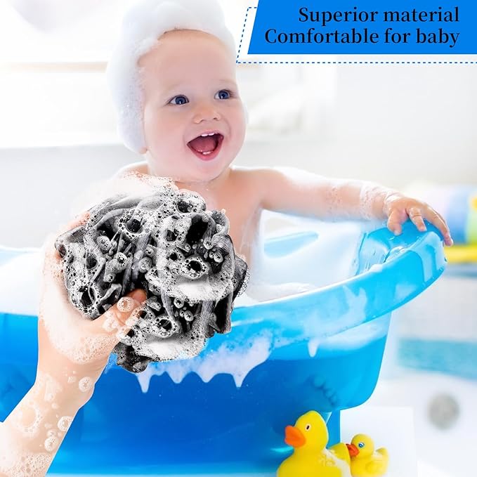 FARMOGA Bath Loofah Sponge Back Scrubber Shower Sponge Soft Mesh Exfoliator - Image 6