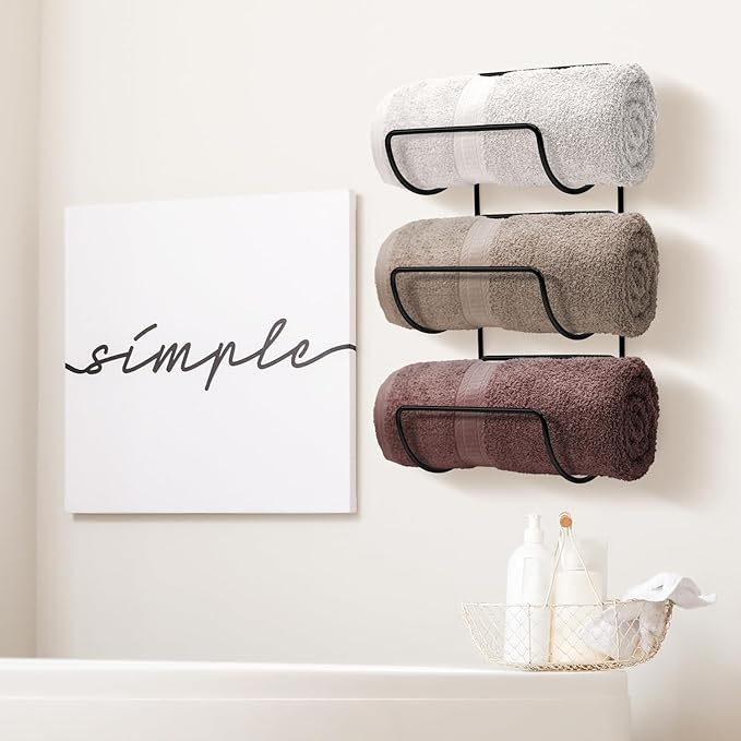 Sorbus Towel Holder for Bathroom Wall - Image 6