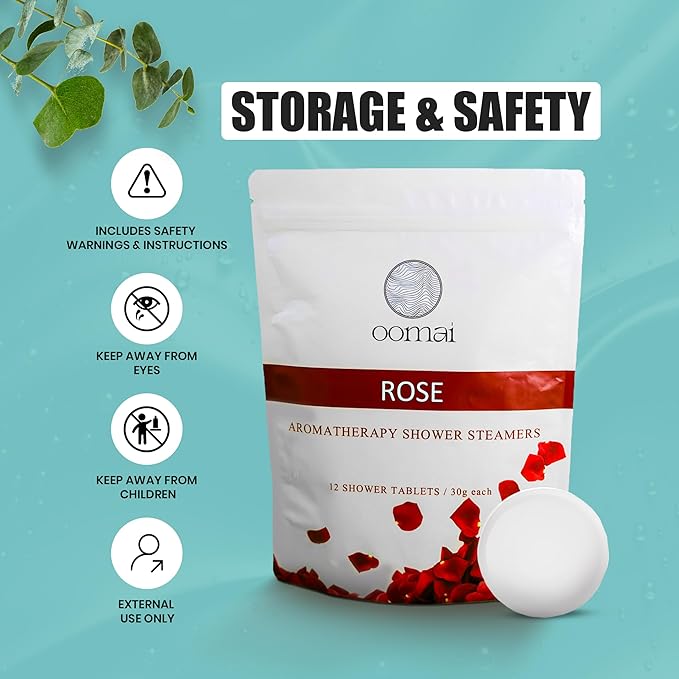 Shower Steamers Natural Aromatherapy Rose Scent - Image 6