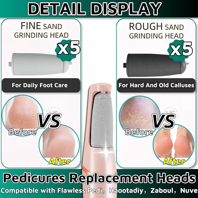 10 Pack Pedicures Replacement Heads - Image 3