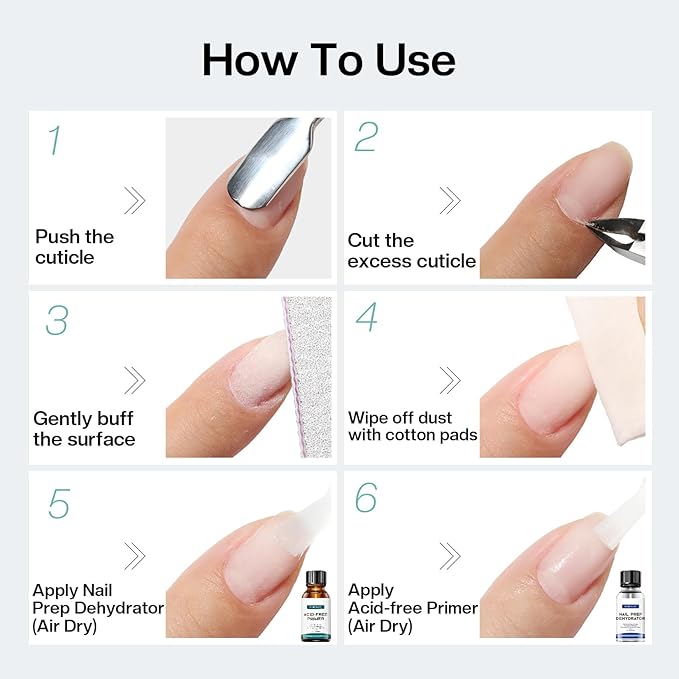 Morovan Nail Primer And Natural Nail Prep Dehydrate Set, Fast Air Dry - Image 7