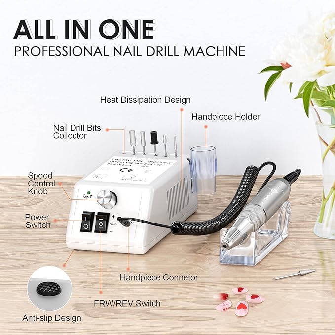Subay 30, 000rpm Efile Nail Drill, Electric Nail File - Image 2