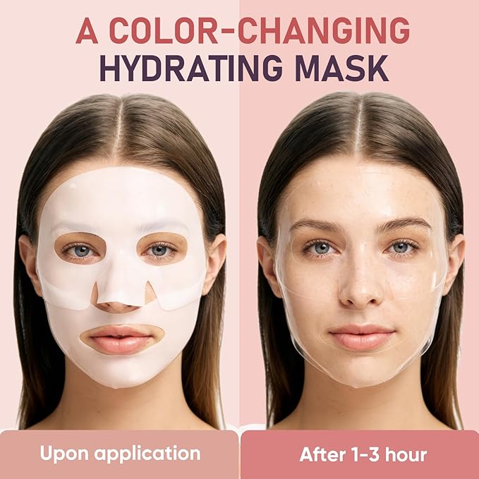 TEAWOO Bio-Collagen Facial Mask 8 EA, Hydrating & Soothing Hydrogel Face Mask - Image 4