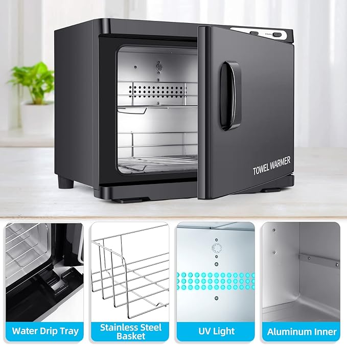 Hot Towel Warmer, Professional 23L Large Capacity Hot Towel Cabinet, 2-in-1 Spa - Image 2