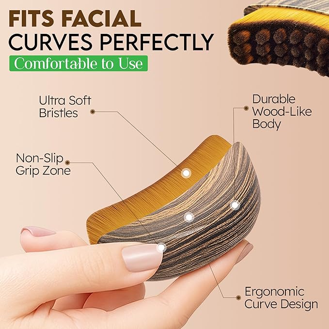 Lymphatic Contour Face Brush, Lymphatic Drainage Brush, Double Chin Reducer - Image 3