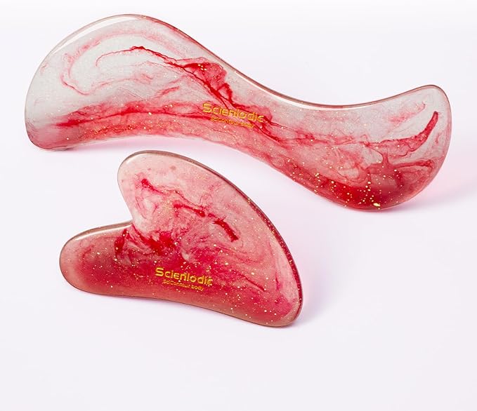 Scienlodic 2 Pcs Gua Sha Massage Tools by YourRedLightTherapyGuide