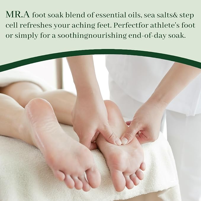 Epsom Salt Foot Soak, Dead Sea Salt Spa Pedicure Care Softens Thick Calluses & - Image 2