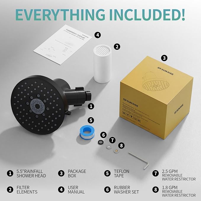 SR SUN RISE Filtered Shower Head - Image 9