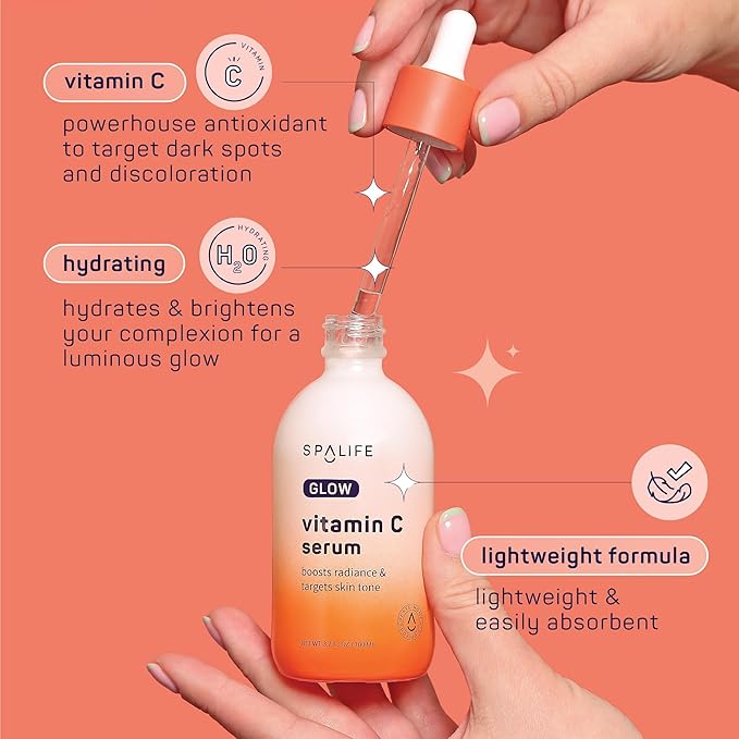 SpaLife Glow Vitamin C Serum for Face | Korean Brightening Face Serum for Dark - Image 3