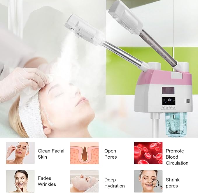 Professional Facial Steamer, 2 in 1 Facial Steamers - Image 3