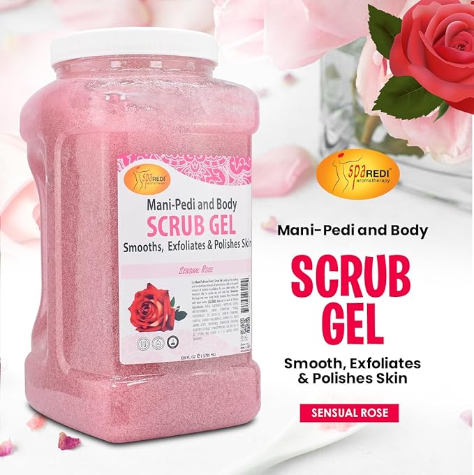 SPA REDI Professional Foot Scrub Gel – Dual-Action Pedicure Treatment | - Image 2