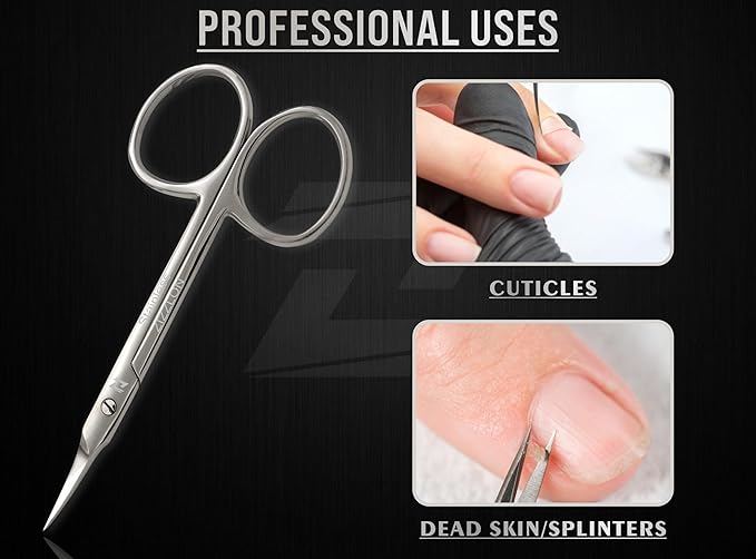 Professional Cuticle Scissors Extra Fine Curved - Image 2
