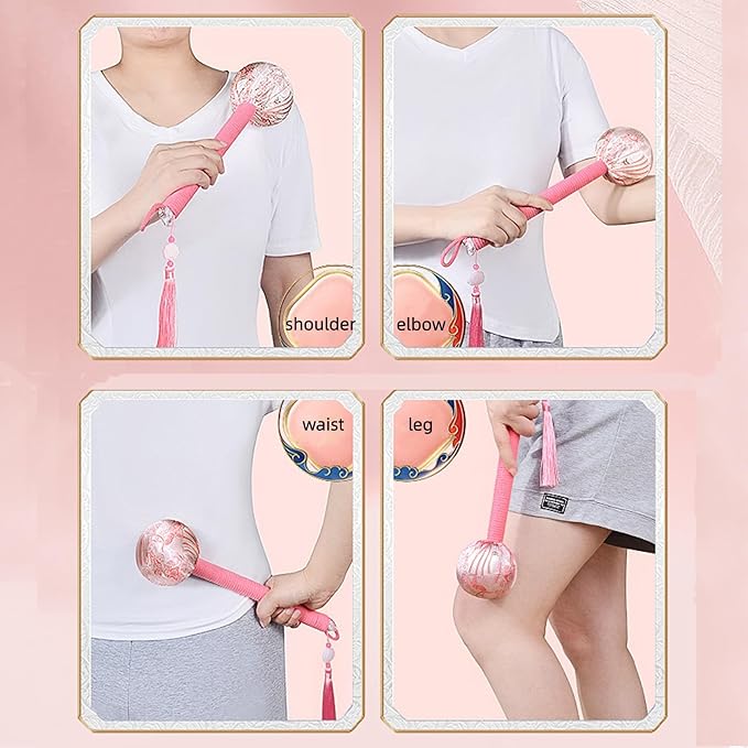 Mugwort Massage Hammer, Handheld Percussion Manual Massage Tool - Image 3