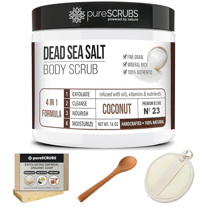 pureSCRUBS Premium Coconut Body Scrub Set - Image 8