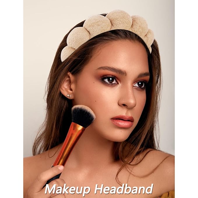 VELSCRUN Spa Headbands for Wash Face, Makeup Headband, Facial Skincare Headbands - Image 3