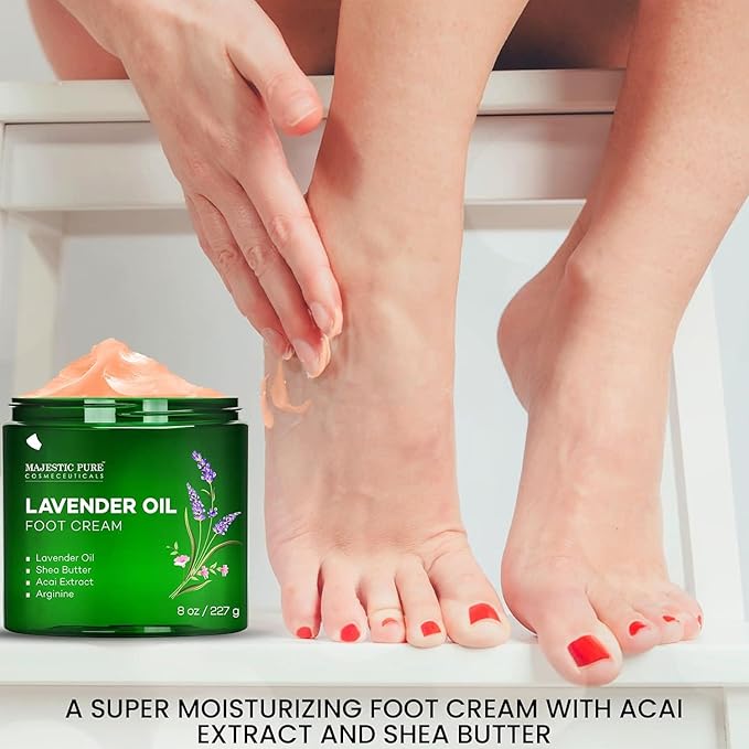 Majestic Pure Lavender Oil Foot Cream, Warming Cream - Image 2