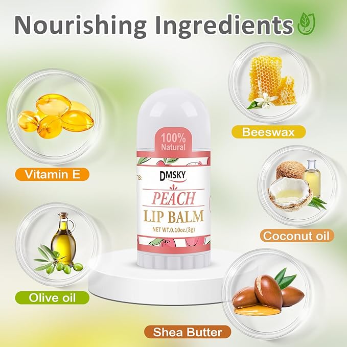 DMSKY 40 Pack Mini Lip Balm, Moisturizing Lip Balm Bulk - Image 3
