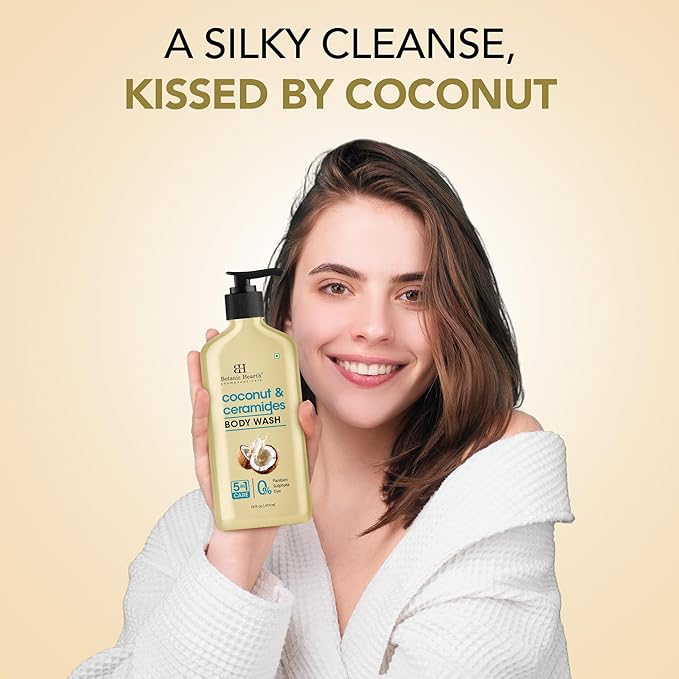 Botanic Hearth Coconut & Ceramides Body Wash – Hydrating Shower Gel - Image 6