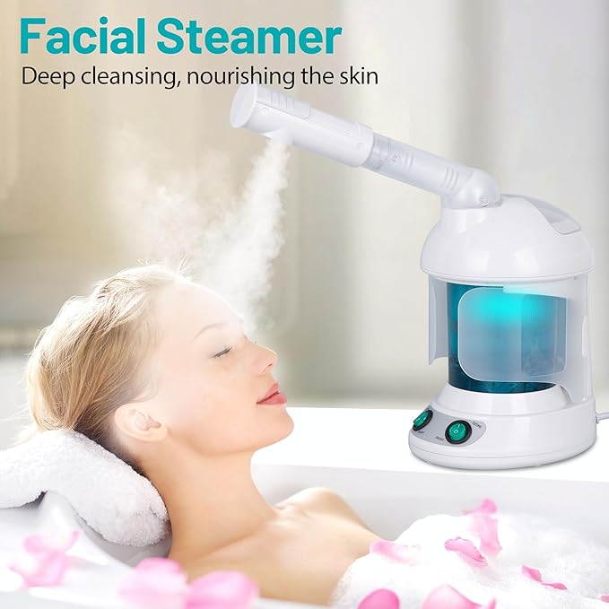 ZENY 3-in-1 Portable Facial Steamer and Hair Steamer, Humidifier, Nano Ionic - Image 7