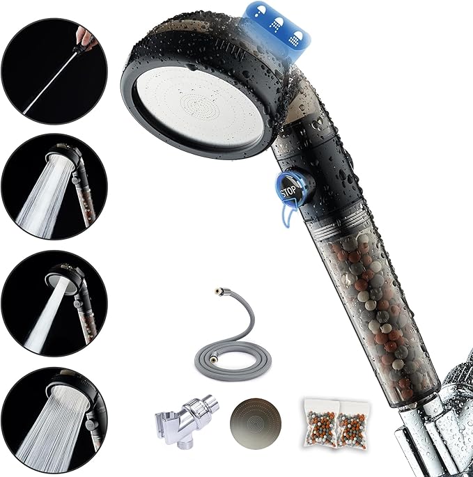 Filtered Shower Head with Handheld by PumodTec