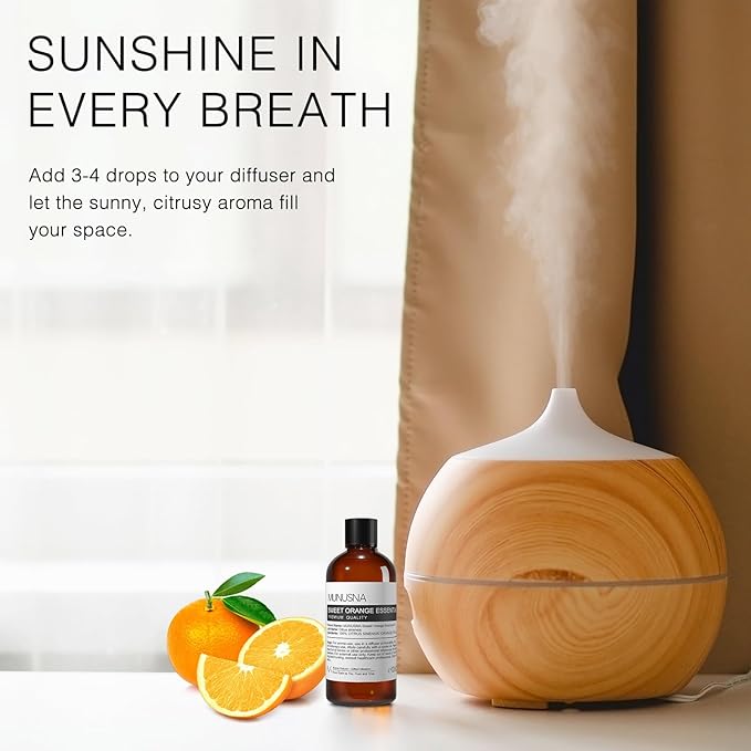 Sweet Orange Essential Oil 100ML, 100% Pure Natural Sweet Oranges Oil Premium - Image 5