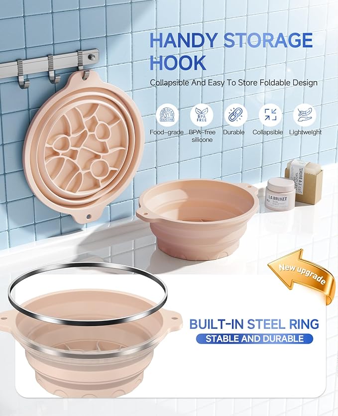 Face Ice Bath Bowl with Built-in Ice Tray - Image 4