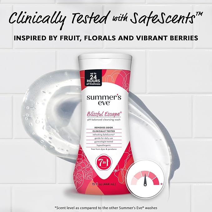Summer's Eve Blissful Escape All-Over Daily Feminine Wash, pH-Balanced Body Wash - Image 4