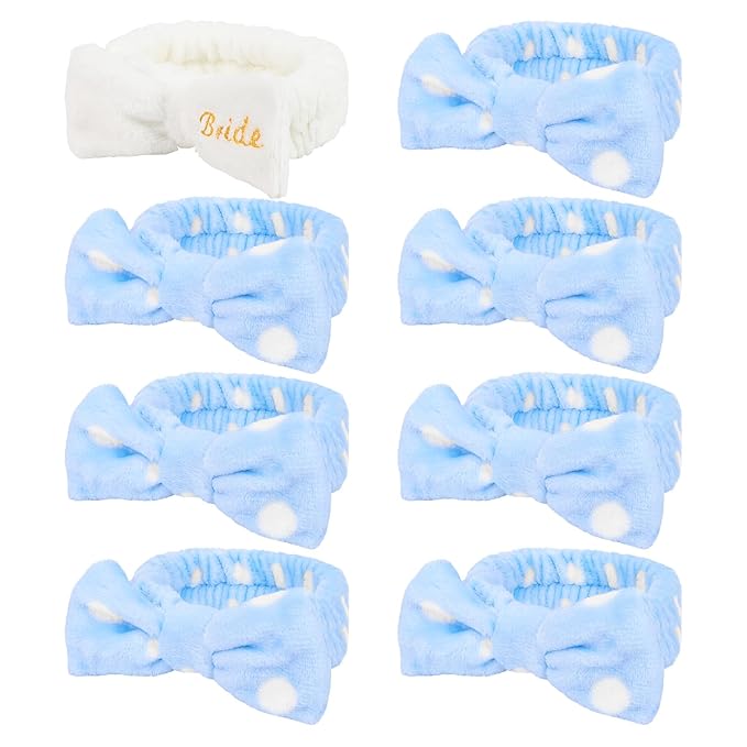 Semato Bachelorette Party Favor Set Bride & Bridesmaid Spa Headband by Semato