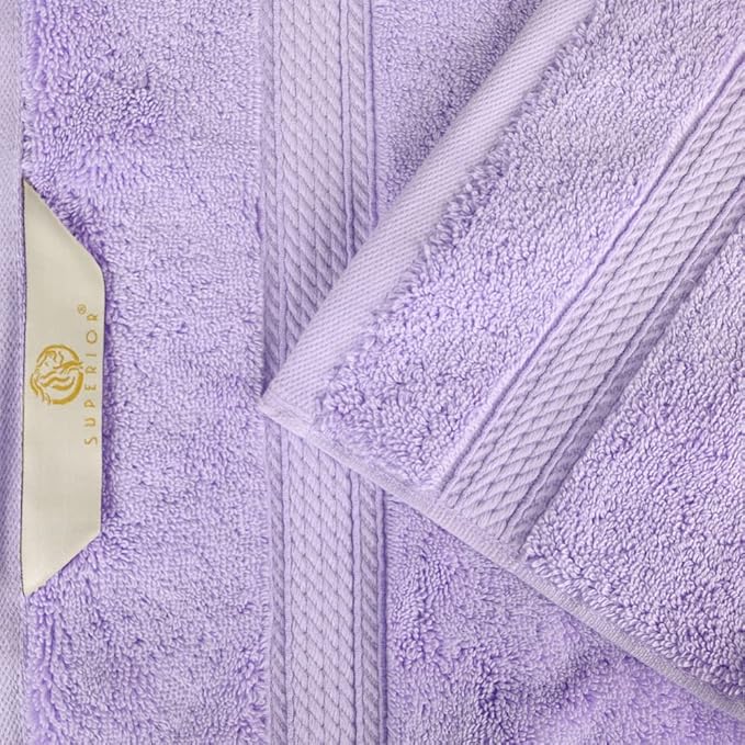 SUPERIOR Egyptian Cotton Pile 3 Piece Towel Set, Includes 1 Bath, 1 Hand - Image 6