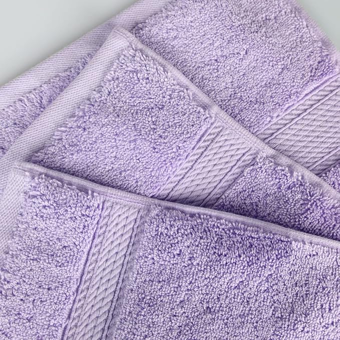 Superior Egyptian Cotton Pile Face Towel/Washcloth Set of 6, Ultra Soft Luxury - Image 5