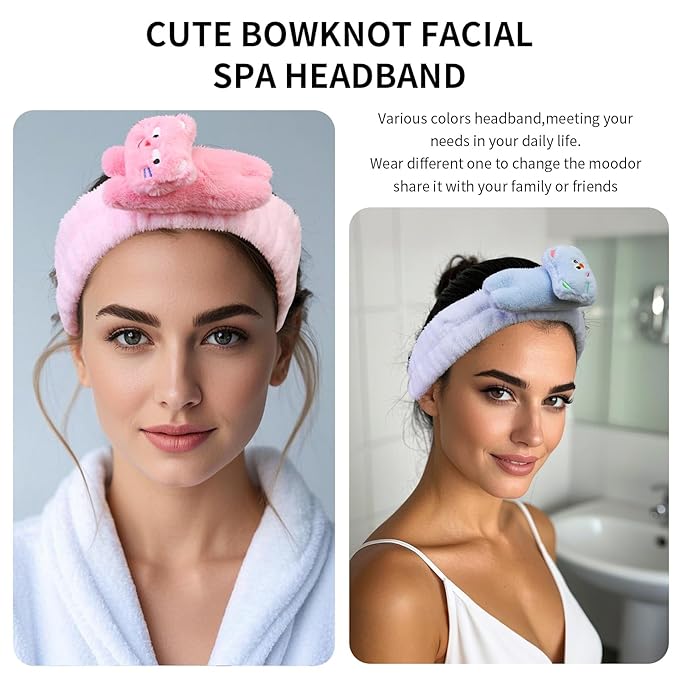Kawaii Spa Headbands for Women Girls - Image 2