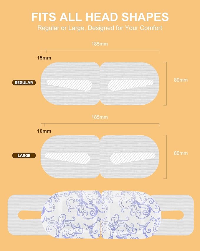Heated Eye Mask Disposable 24 Pack, 45+ Min Self Heating Steam Eye Mask - Image 4