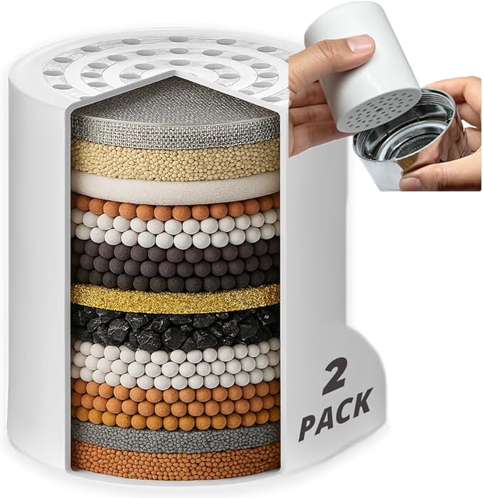 COLSEN Shower Filter Replacement cartridge – Universal Bath Water softener by COLSEN