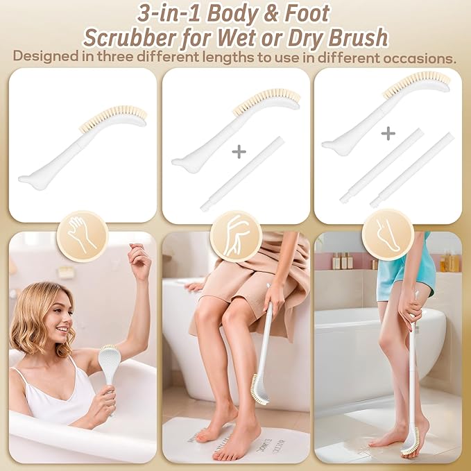 New Foot Brush & Foot Files Set, 3-IN-1 Foot Scrubber - Image 4