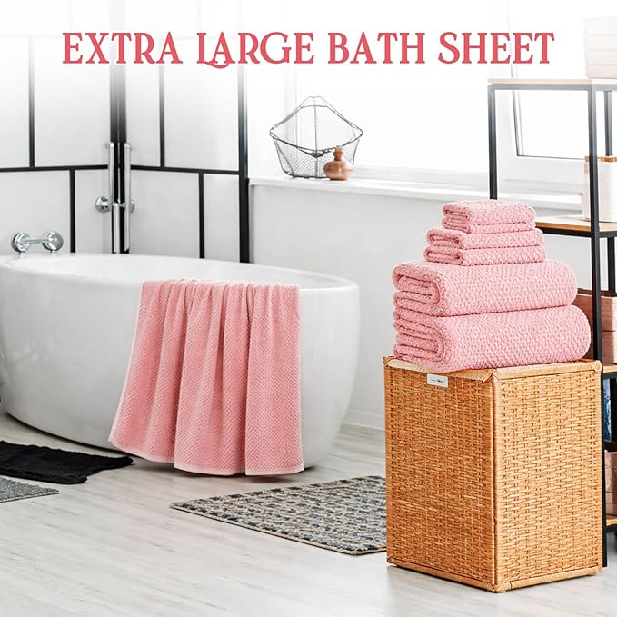 Peryiter Oversized Bath Towels Set of 6 - Image 3