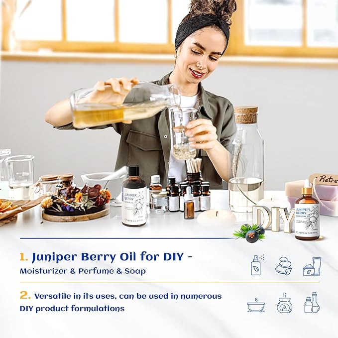 HIQILI 100ML Juniper Berry Essential Oil, 100% Pure Natural Undiluted Premium - Image 4