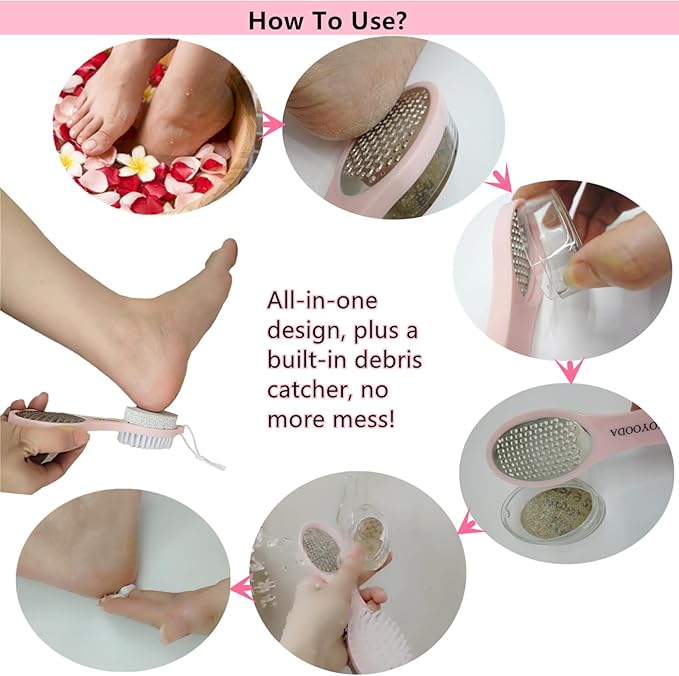 Foot Scrubber Brush with Pumice Stone - Image 6