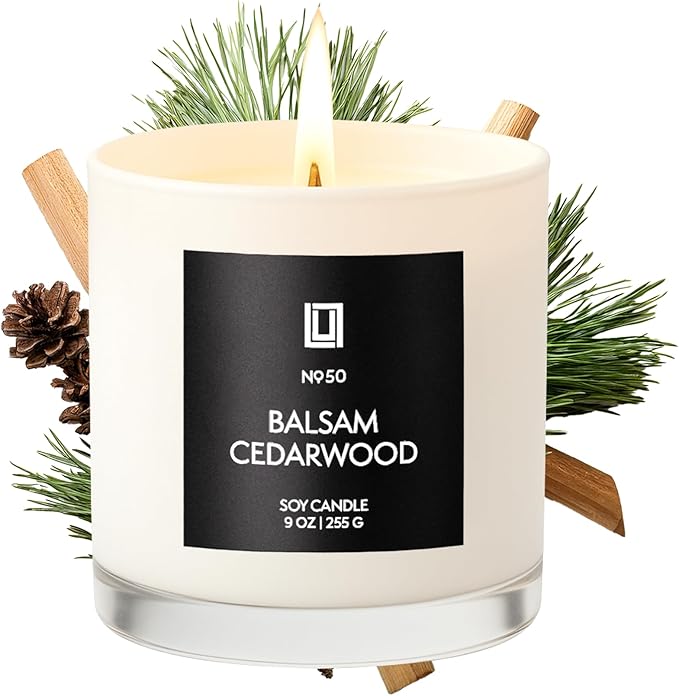 Lulu Candles | Balsam & Cedarwood | Smells Like Fresh Fir | Luxury Scented Soy by LULUCANDLES