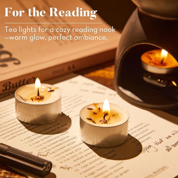 48 Pack Lavender Scented Tealight Candles - Image 5
