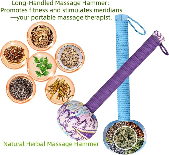 Mugwort Massage Hammer, Massage Tools Back, Shoulder & Body - Image 2